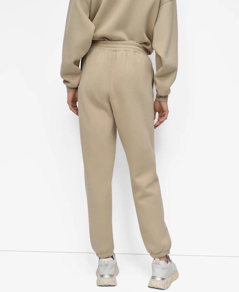 Dkny Women's Hd Logo High Waist Relaxed Joggers