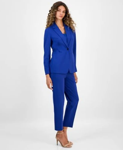 Bar Iii Womens Notch Collar Single Button Blazer Scoop Neck Camisole Compression High Rise Straight Leg Pants Macys Exclusive