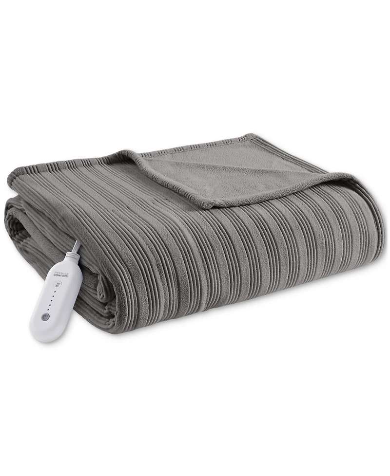 Premier Comfort Heated Textured Fleece Blanket