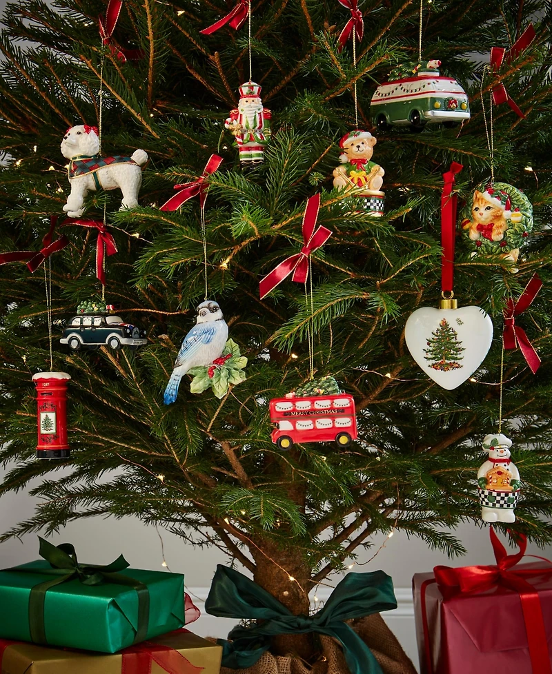 Spode Christmas Tree Brit Taxi Ornament