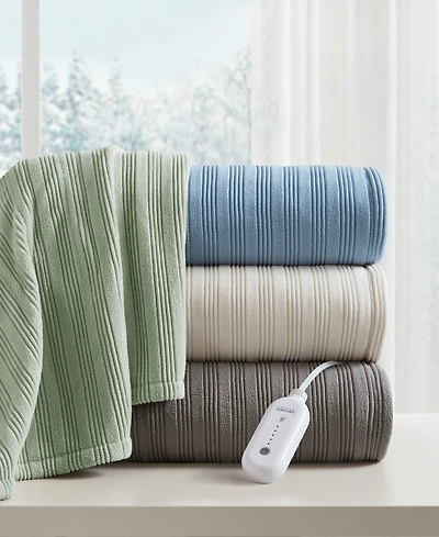 Premier Comfort Heated Textured Fleece Blanket