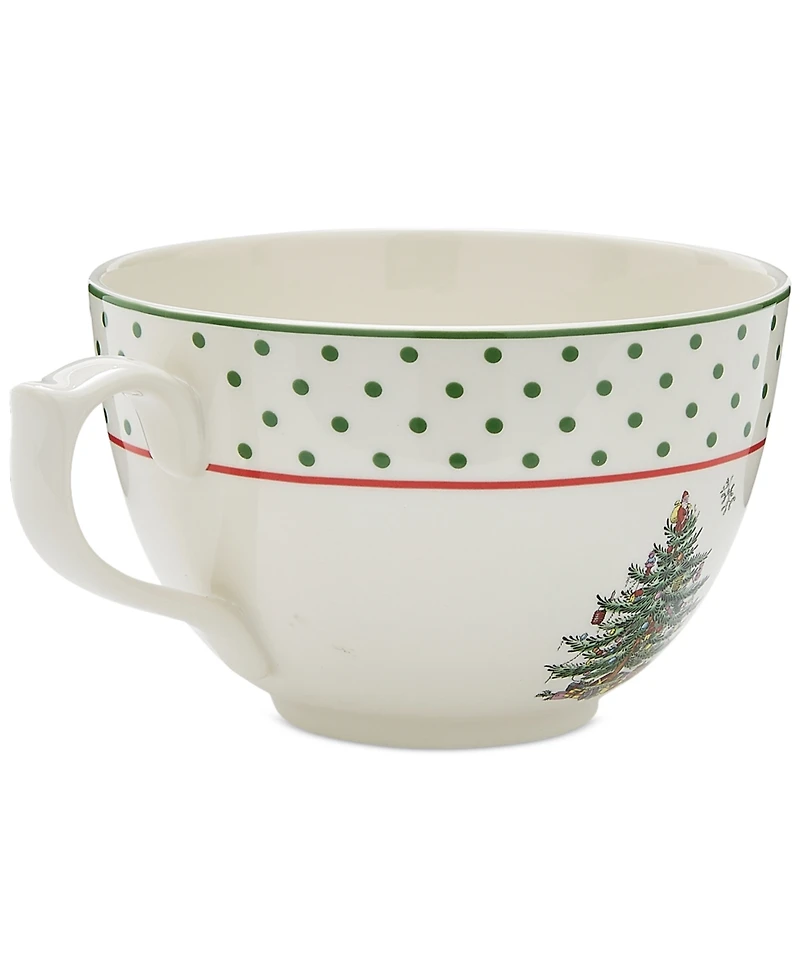 Spode Christmas Tree Polka Dot Jumbo Cup, 20 oz.