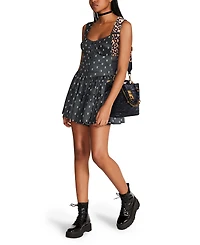 Betsey Johnson Quilted Small Bucket Bag