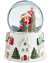 Spode Christmas Tree Christmas Village Snow Globe