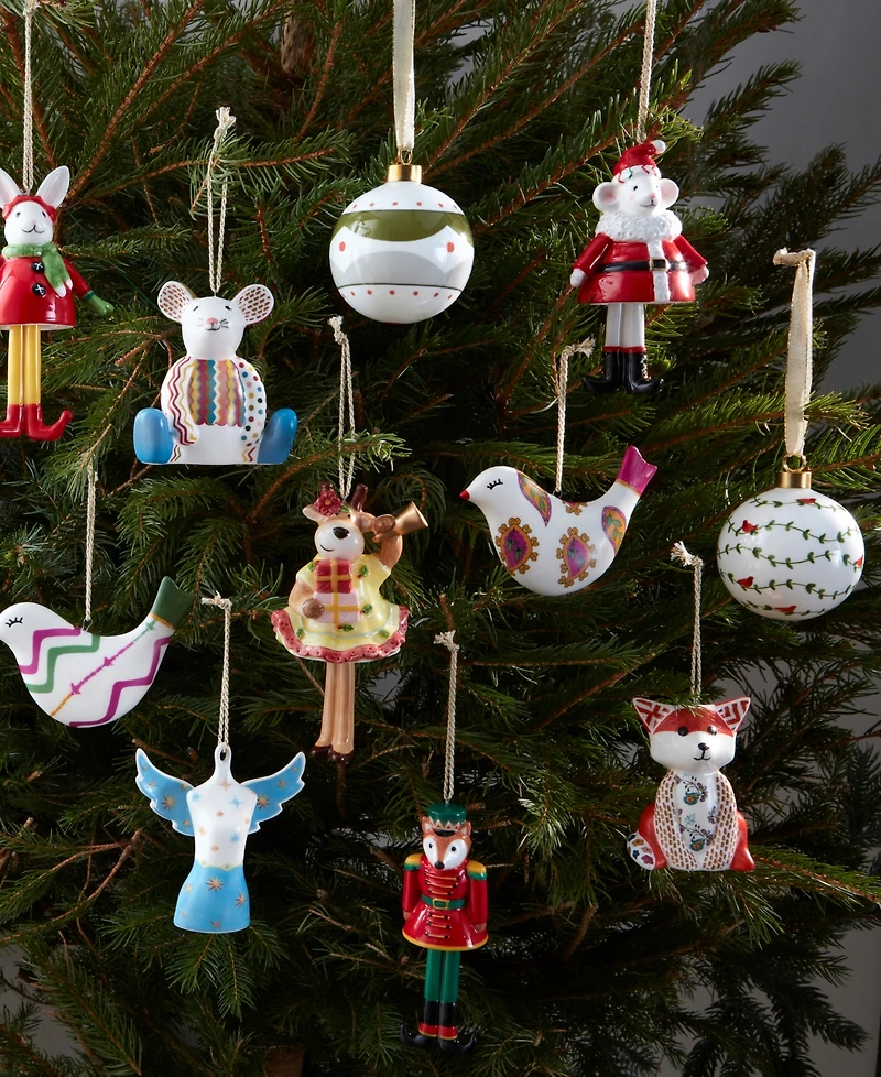 Spode Kit Kemp Christmas Bell Fox Nutcracker Ornament