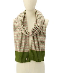kate spade new york Striped Ribbed Scarf