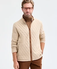 Club Room Men's Quilted Full-Zip Mock Neck Sweatshirt, Macy's Exclusive