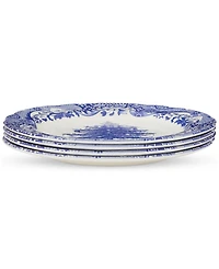 Spode Blue Italian Christmas Dinner Plates, Set of 4
