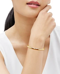 Macy's 14k Gold Polished Hinge Bangle Bracelet