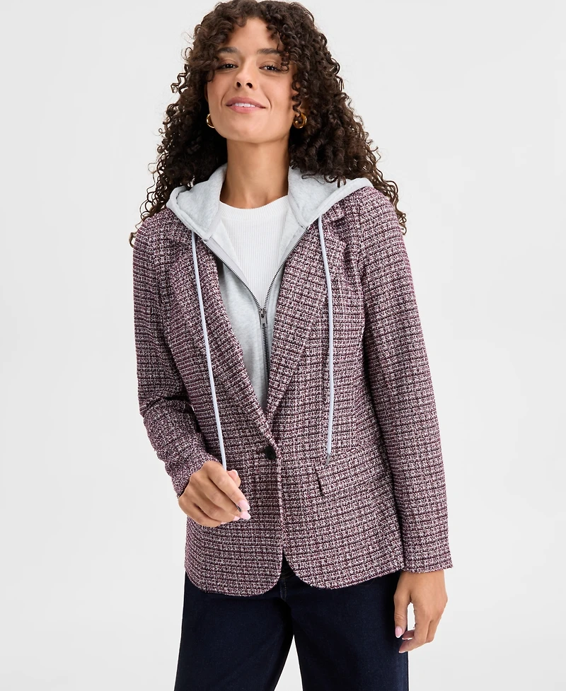 Liverpool Los Angeles Women's Boyfriend-Fit Layered-Look Blazer