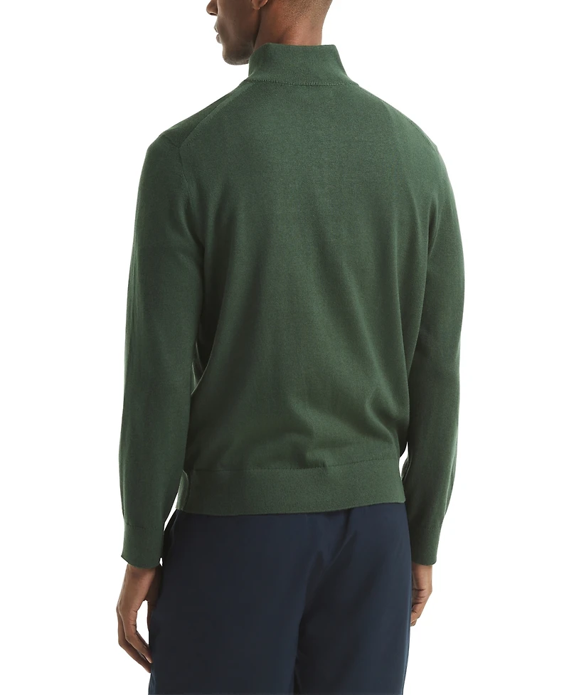 Nautica Men's Navtech Classic-Fit Solid Quarter Zip Sweater