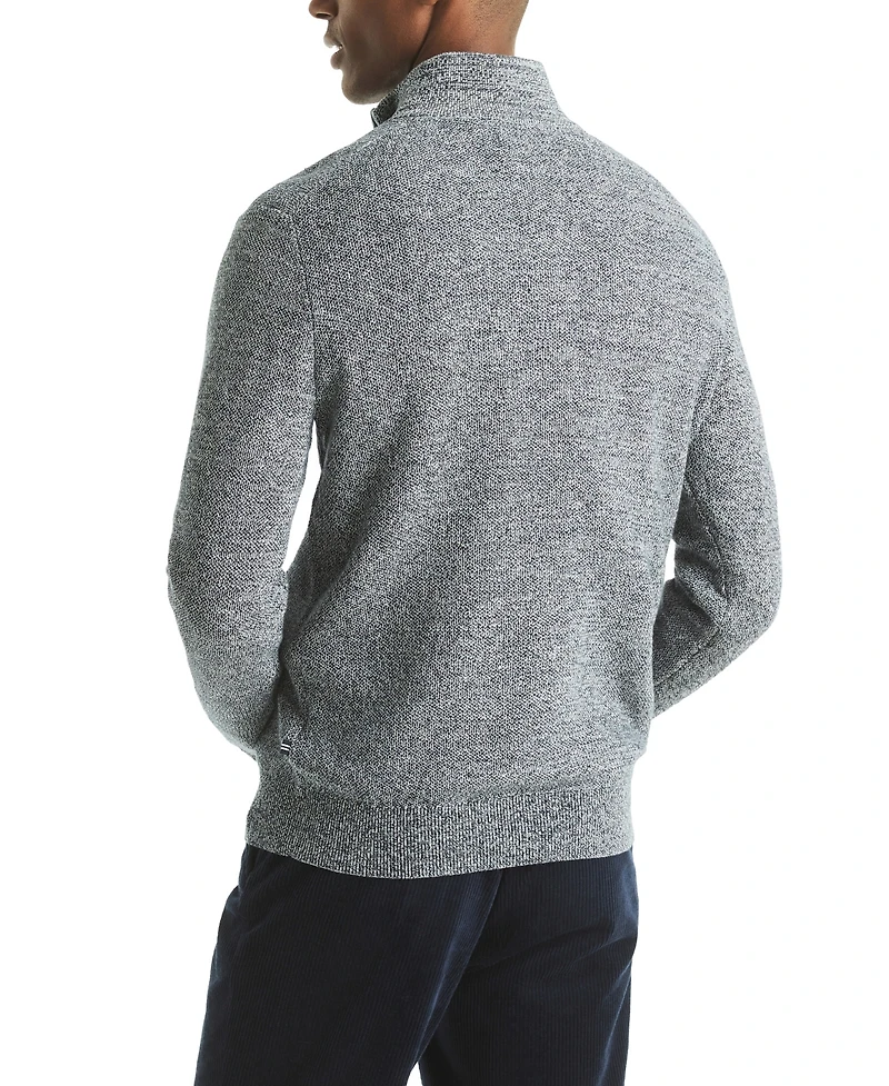 Nautica Men's Ribbed Collar Sweater