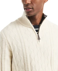 Nautica Men's Cable Long Sleeve Sweater