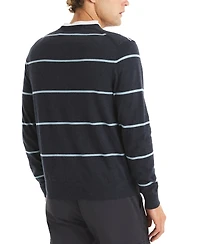 Nautica Men's Performance Striped Crewneck Sweater
