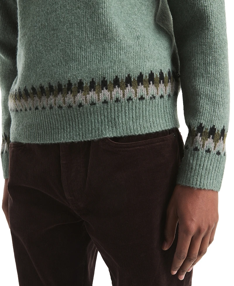 Nautica Men's Fair Isle Patterned Sweater