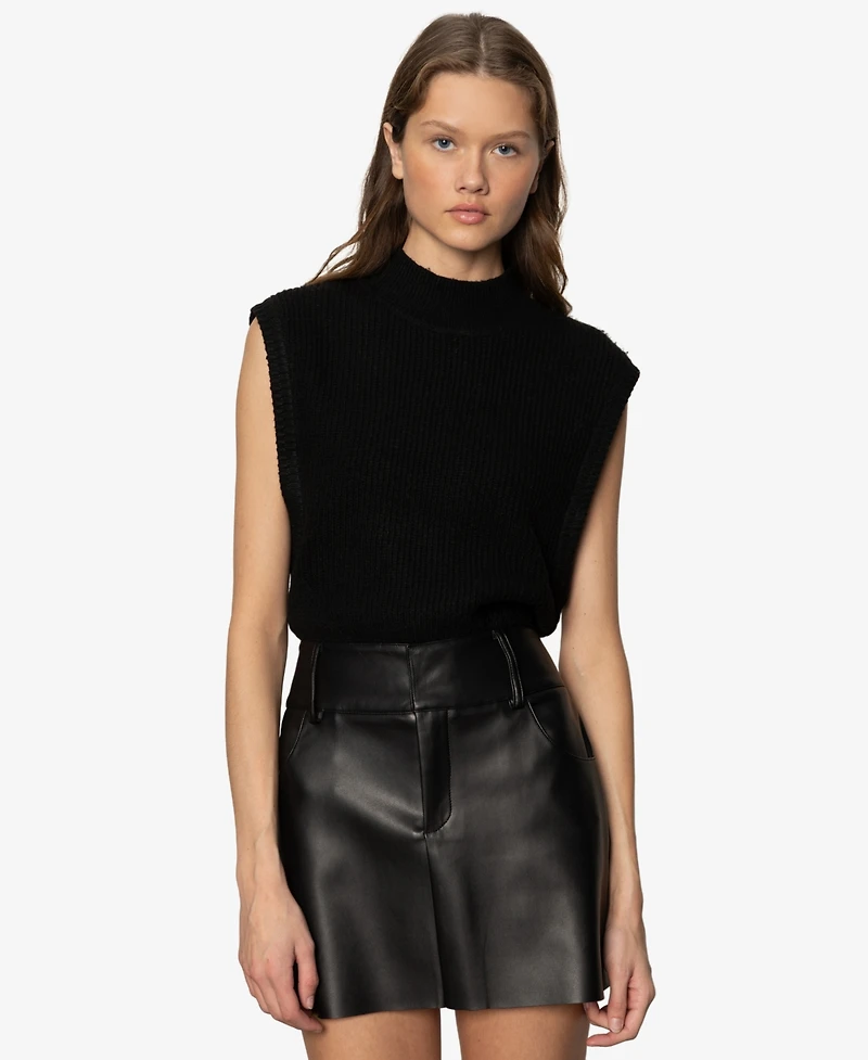 Sanctuary Women's City Side Slits Vest Sweater