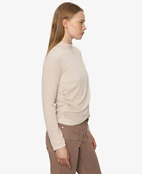 Sanctuary Women's Draped Mock Neck Top
