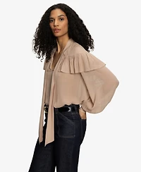 Sanctuary Women's Fade Into You Ruffle Top