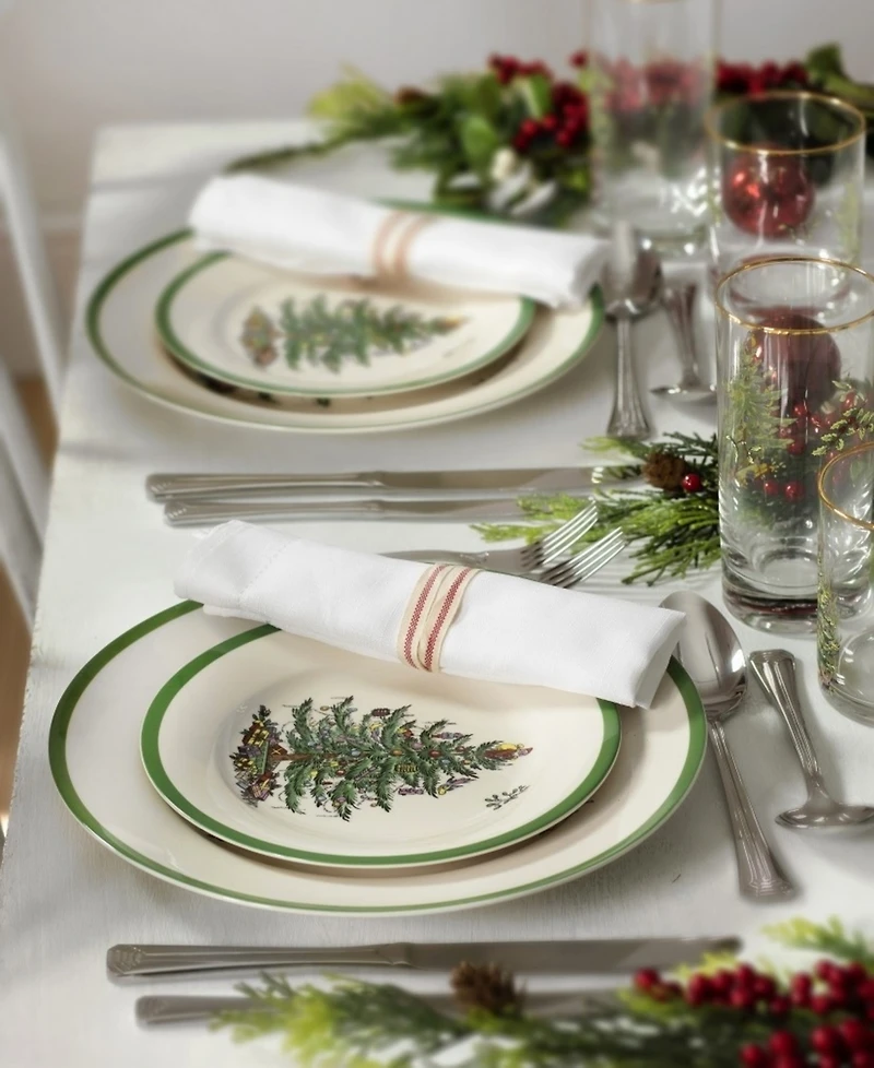 Spode Christmas Tree 12-Pc. Dinnerware Set, Service for 4, Created for Macy's