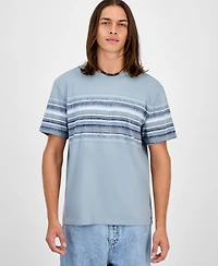 Sun + Stone Men's Striped T-Shirt, Macy's Exclusive