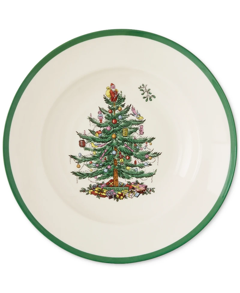 Spode Christmas Tree Soup Plates, Set of 4