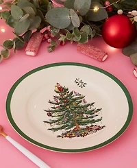 Spode Christmas Tree Salad Plates, Set of 4