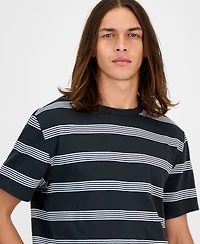 Sun + Stone Men's Brett Short-Sleeve Cotton Striped T-Shirt, Macy's Exclusive