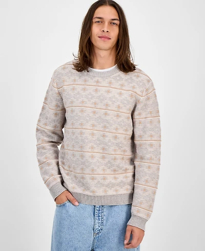 Sun + Stone Men's Archer Long-Sleeve Crewneck Sweater, Macy's Exclusive