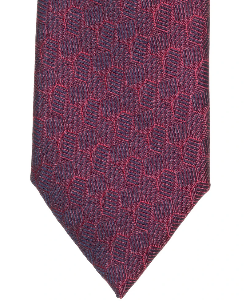 Alfani Men's Marigold Geo-Pattern Tie, Macy's Exclusive