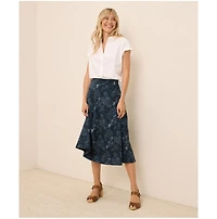 Pact Women's Fit & Flare Midi Skirt