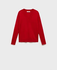 Mango Women's V-Neck Knit Sweater