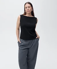 Mango Women's Boat-Neck Knitted Top