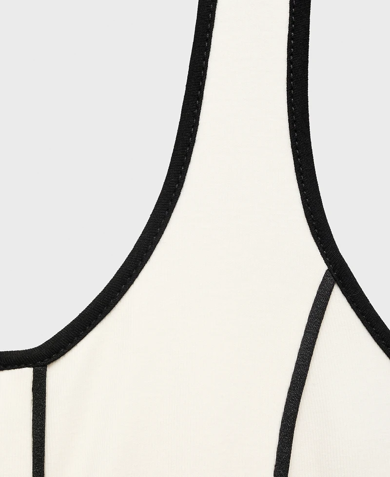 Mango Women's Striped Cotton Dress