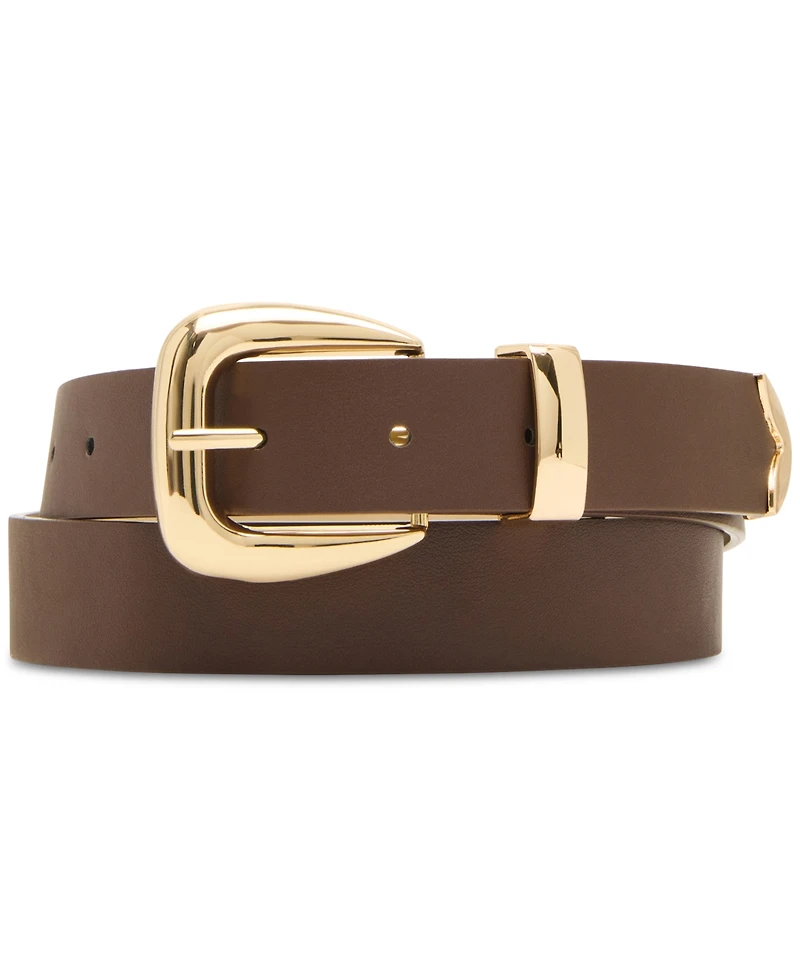Steve Madden 1.18" Faux-Leather Belts, Set of 2