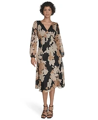 Calvin Klein Women's Printed Midi Dress