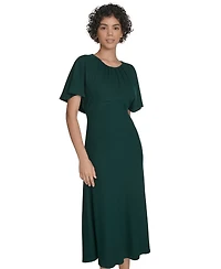 Calvin Klein Women's Flutter Sleeve Midi Dress