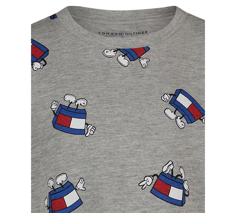 Tommy Hilfiger Toddler and Little Boys Mascot Allover Printed T-Shirt