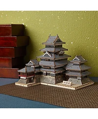 Flash Popup 3D Diy Puzzle: Matsumoto Castle Color Version