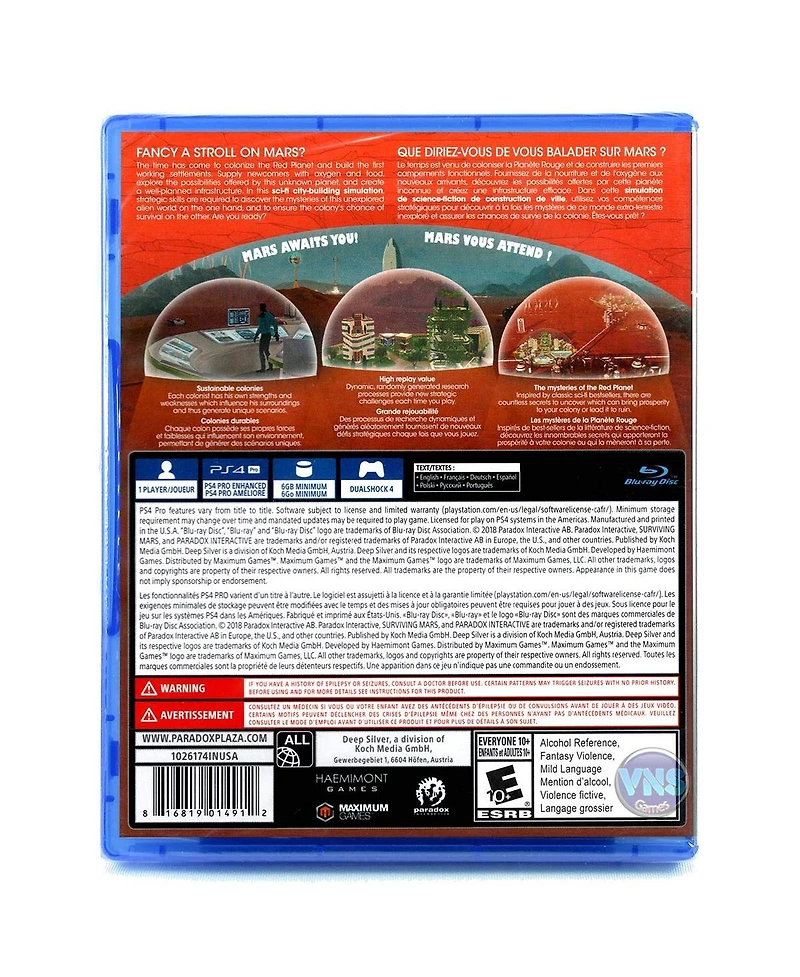 Maximum Games Surviving Mars
