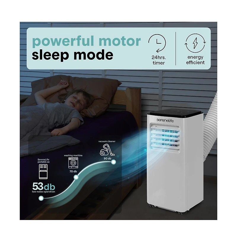 SereneLife Single Duct Portable Air Conditioner and Heater