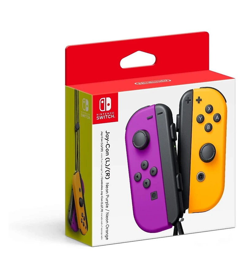 Nintendo Switch Joy-Con Controller 2 Pack Neon Purple and Neon Orange