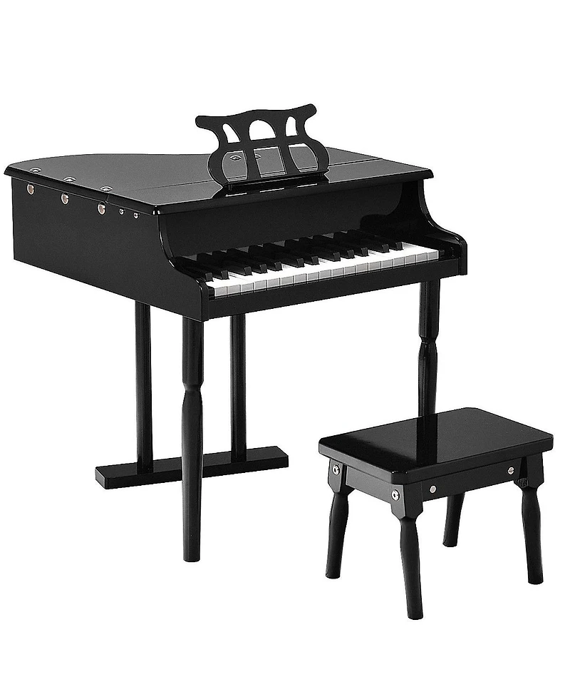Akiudex Kids Classical Piano Set with 30 Keys Music Stand and Stool