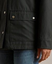 Lauren Ralph Women's Cord-Collar Waxed Jacket