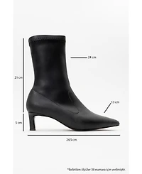 Prologue Shoes Lewin Pointed Toe Stiletto Boot