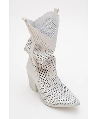 Prologue Shoes Larry Elasticated Block Heel Boot