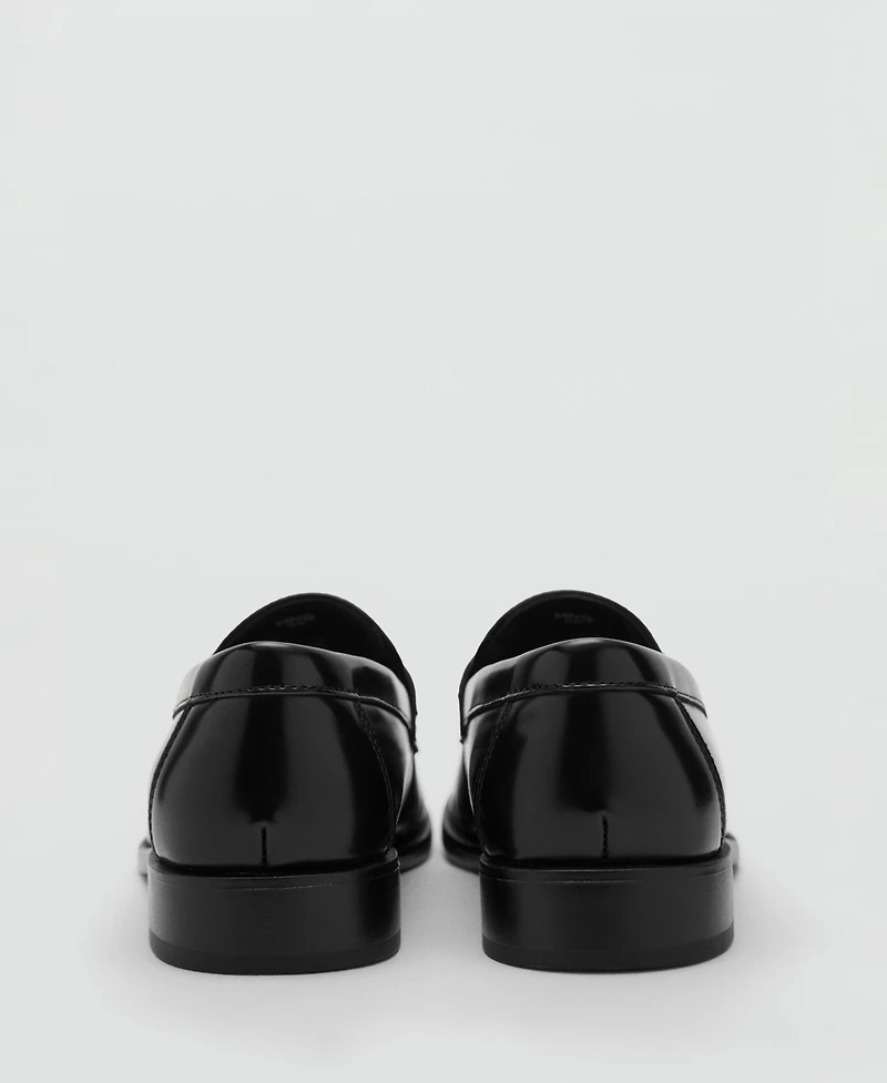 Mango Men's Nappa Leather-Effect Moccasins