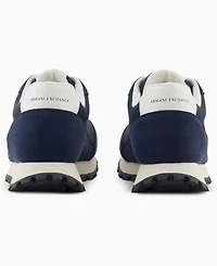 A|X Armani Exchange Men's Drop Logo Mesh Sneakers