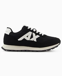 A|X Armani Exchange Men's Drop Logo Mesh Sneakers