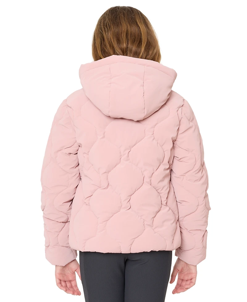 Sam Edelman Big Girls Velvet Touch Onion Quilted Jacket
