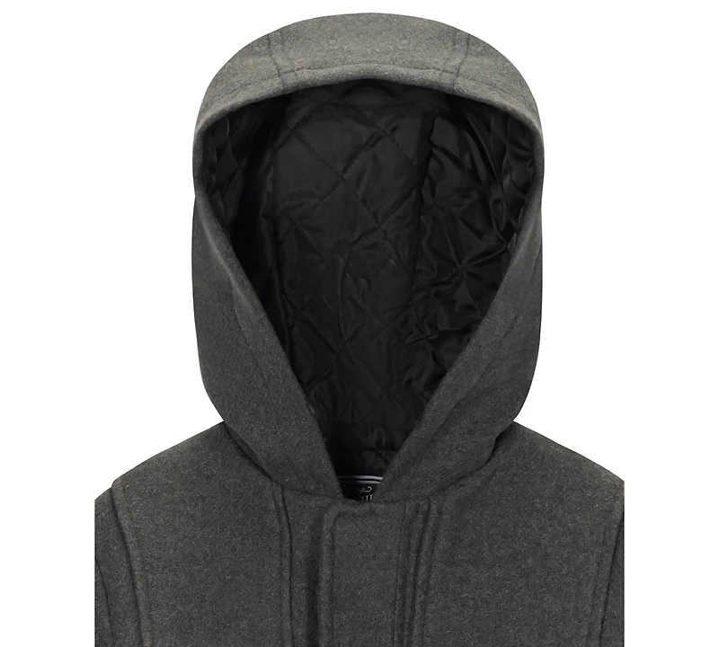 S Rothschild & Co Big Boys Faux Wool Hooded Jacket